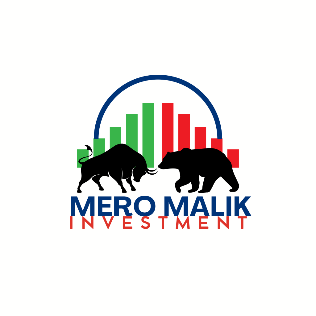 blue red bold modern corporate stock trade finance logo